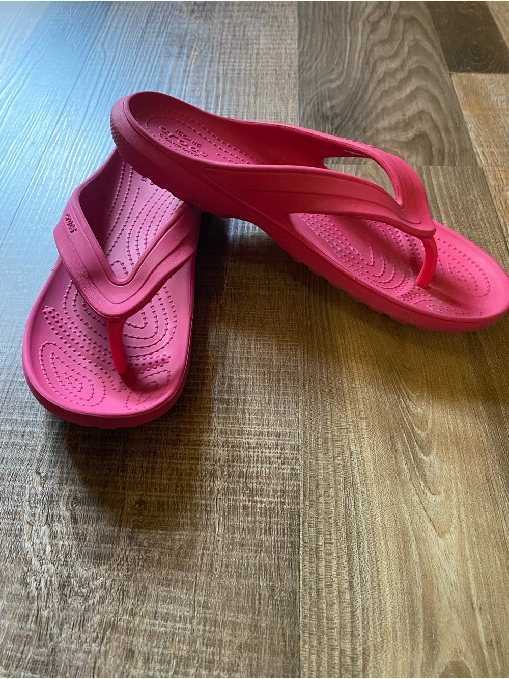 CROCS Kids Pink Flip Flop Sandals
